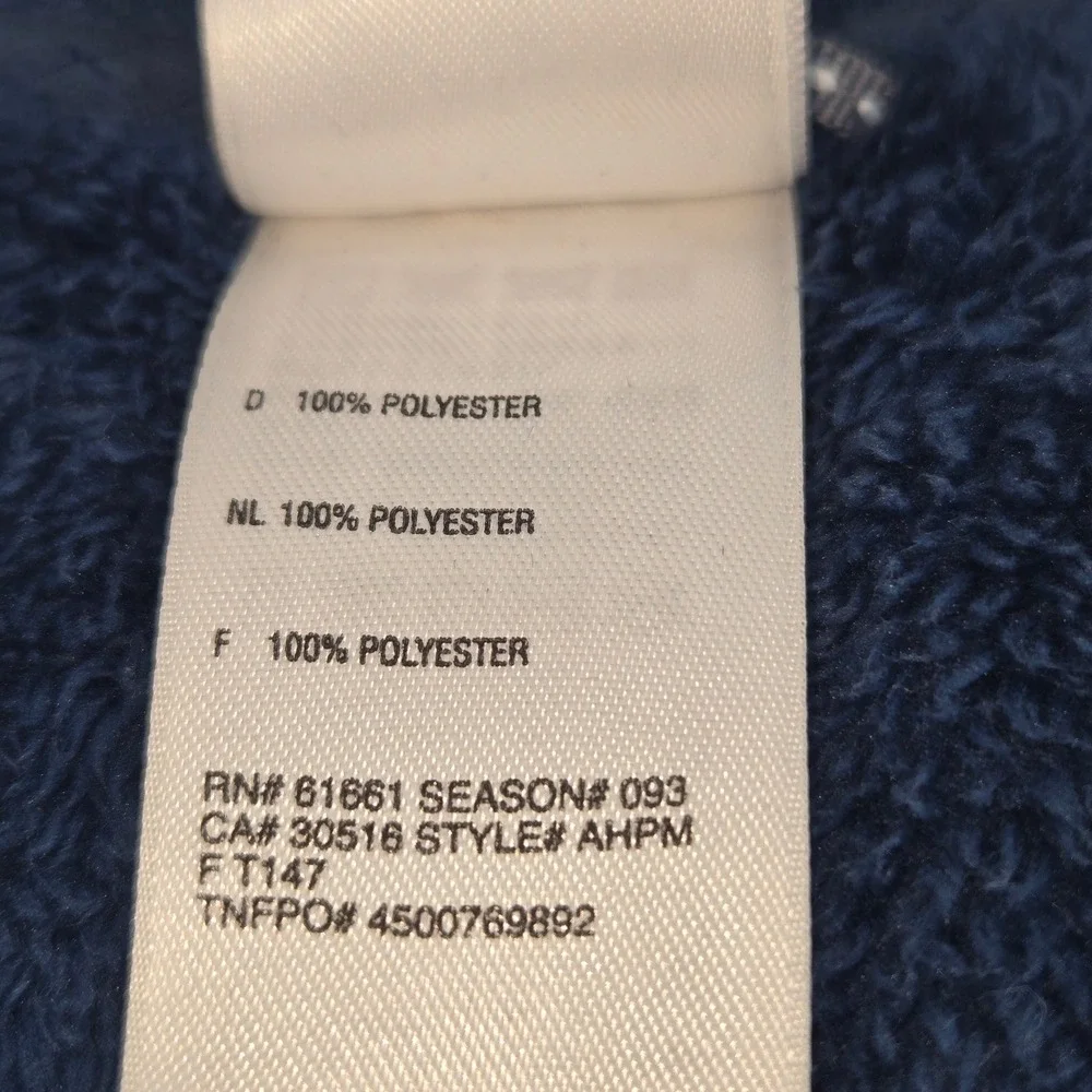 The North Face Fleece Pullover Womens M Blue Quarter Zip Osito High Pile Soft